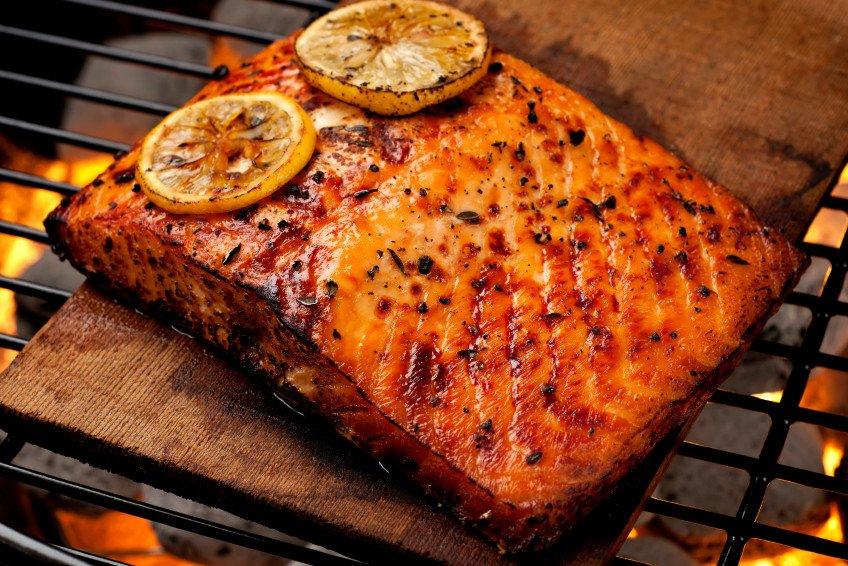 Oak smoked salmon