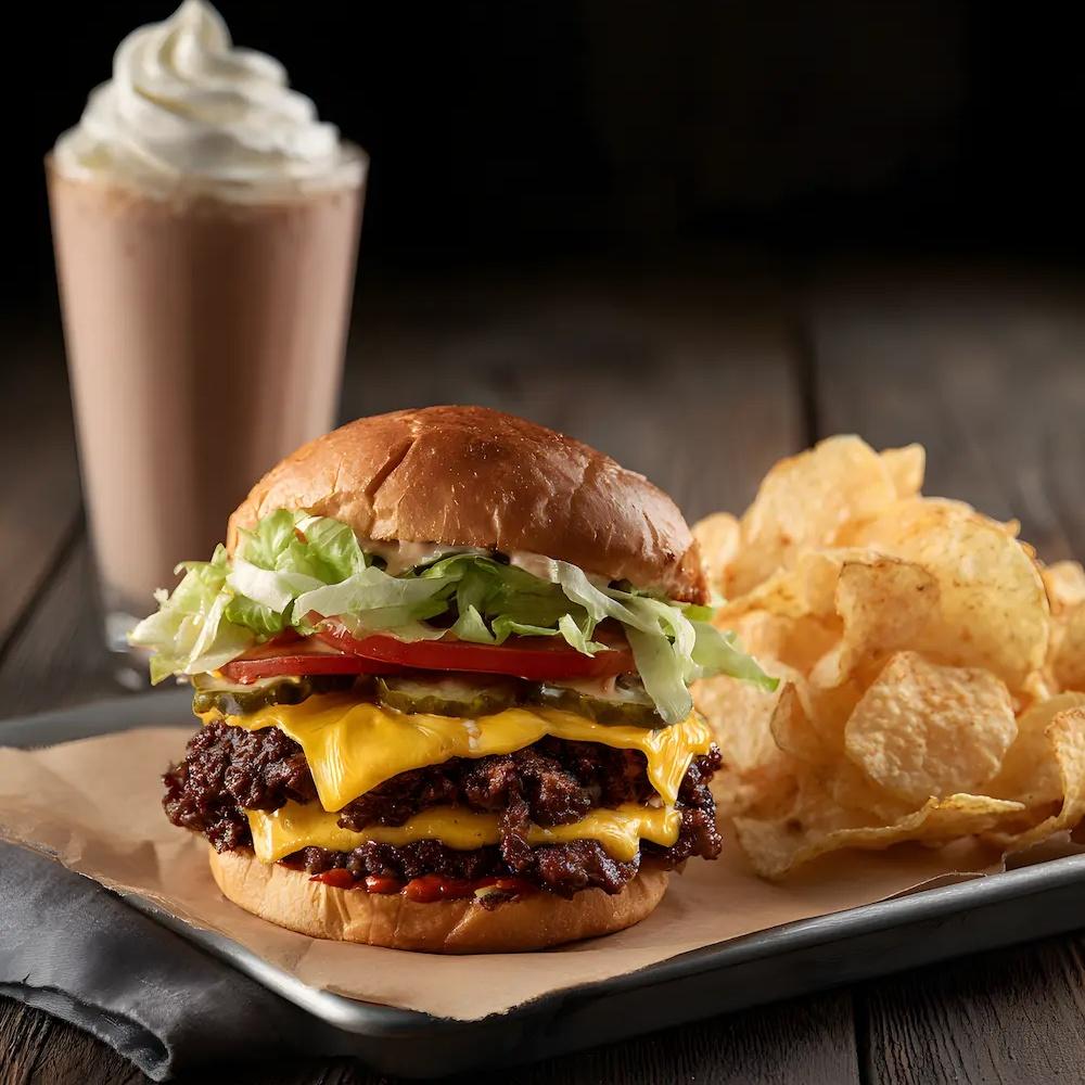 The Classic - Burgers at 322 BBQ Mullica Hill