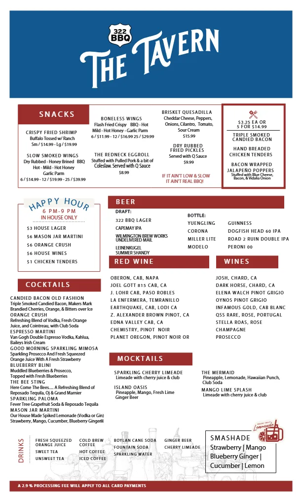 Dinner Menu Preview